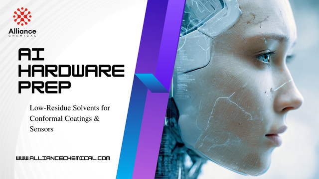 AI Hardware Prep: Low-Residue Solvents for Conformal Coatings & Sensors — Alliance Chemical