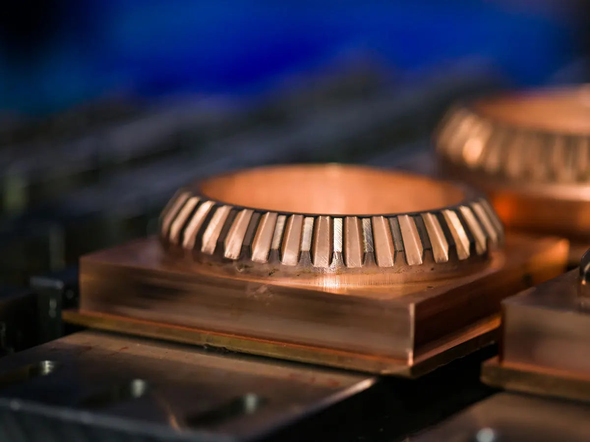 Machined copper and bronze parts