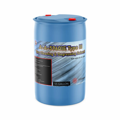 A-A-59601E Type III - Dry cleaning and Degreasing Solvent in a 55 Gallon poly drum