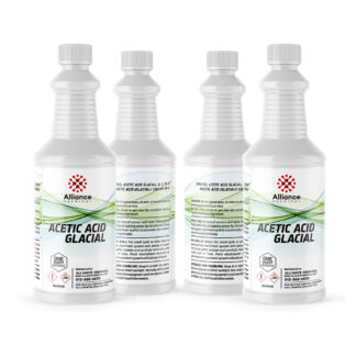 Acetic Acid Glacial Technical grade in 4 poly quart bottles