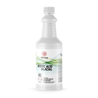 Acetic Acid Glacial Technical grade one quart poly bottle