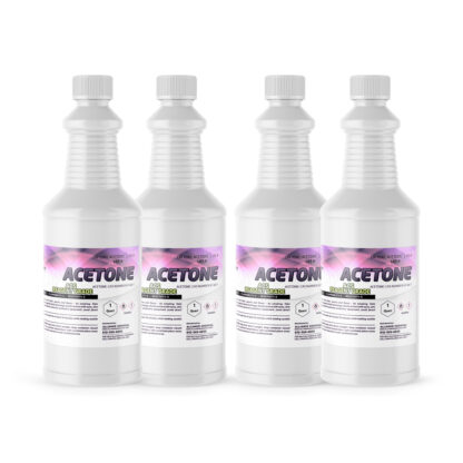 Acetone ACS Reagent grade 4 quart poly bottles