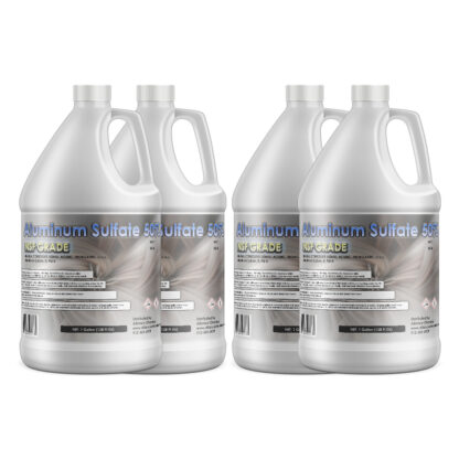 Aluminum Sulfate Solution 4 gallon poly jugs with handles