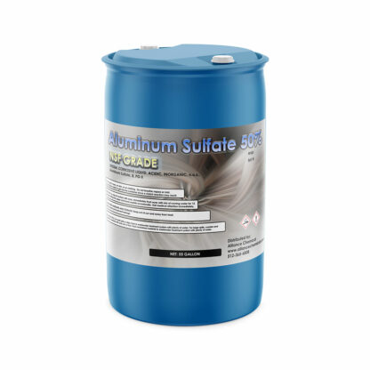 Aluminum Sulfate Solution 55 gallon poly blue drum