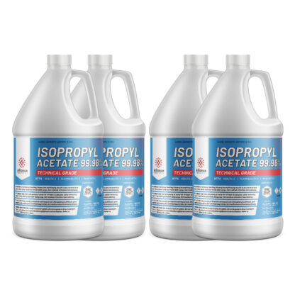 Isopropyl Acetate 99.8% Technical Grade 4 gallon poly bottles case