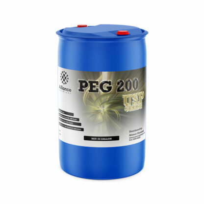 Polyethylene Glycol (PEG) 200 USP Grade 55 gallon poly drum