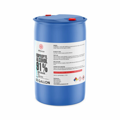 Isopropyl Alcohol 91% USP GRADE 55 gallon poly drum