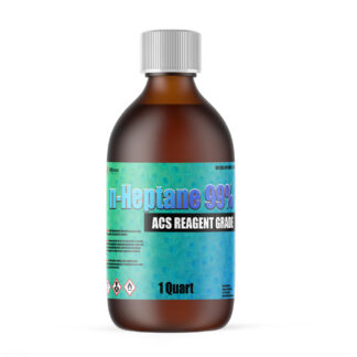 n-Heptane 99% ACS Reagent Grade 1 quart glass bottle