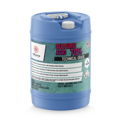 Sulfuric Acid 70% Technical Grade 15 gallon poly drum