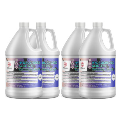 Hydrochloric Acid 37% Technical Grade 4 gallon jugs with handles