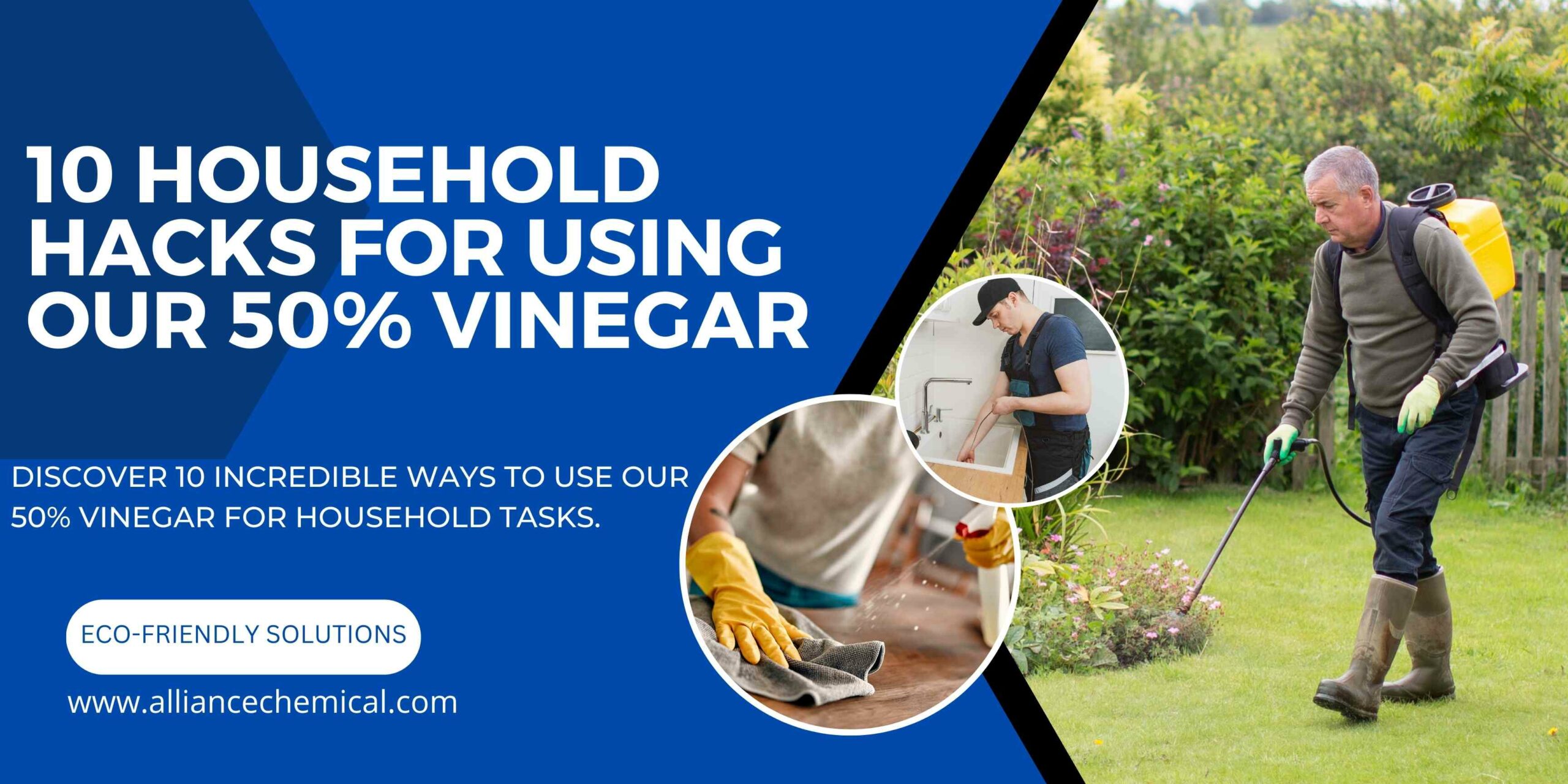 household hacks for using 50% vinegar banner