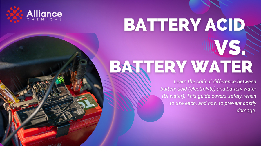 Battery Acid VS battery water blog banner