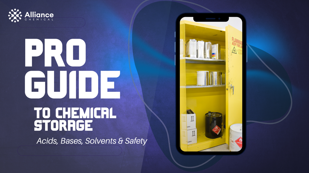 Pro Guide to Chemical Storage: Acids, Bases, Solvents & Safety Pro Guide to Chemical Storage: Acids, Bases, Solvents & Safety