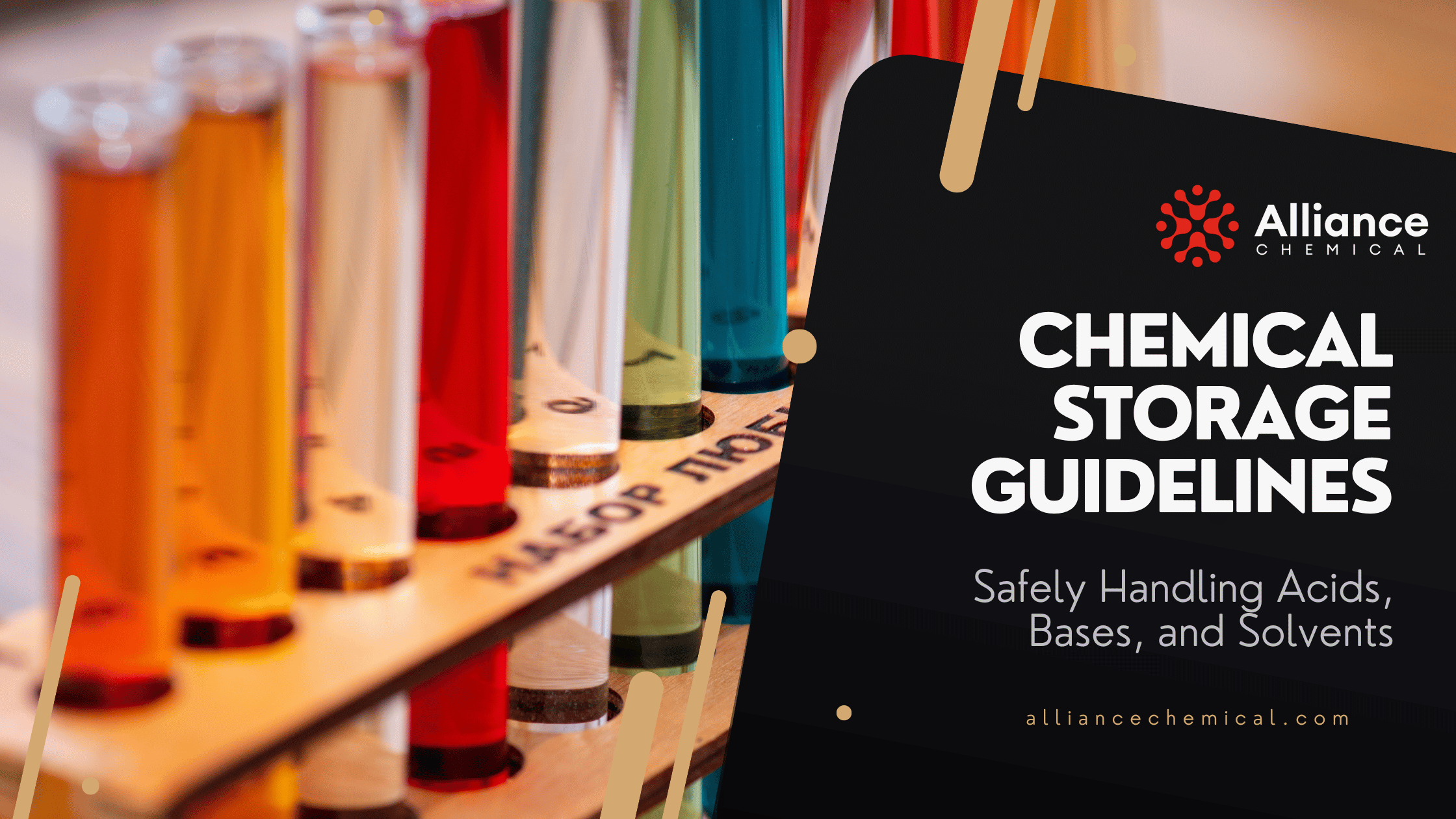 Chemical Storage Guidelines: Safely Handling Acids, Bases, and Solvent