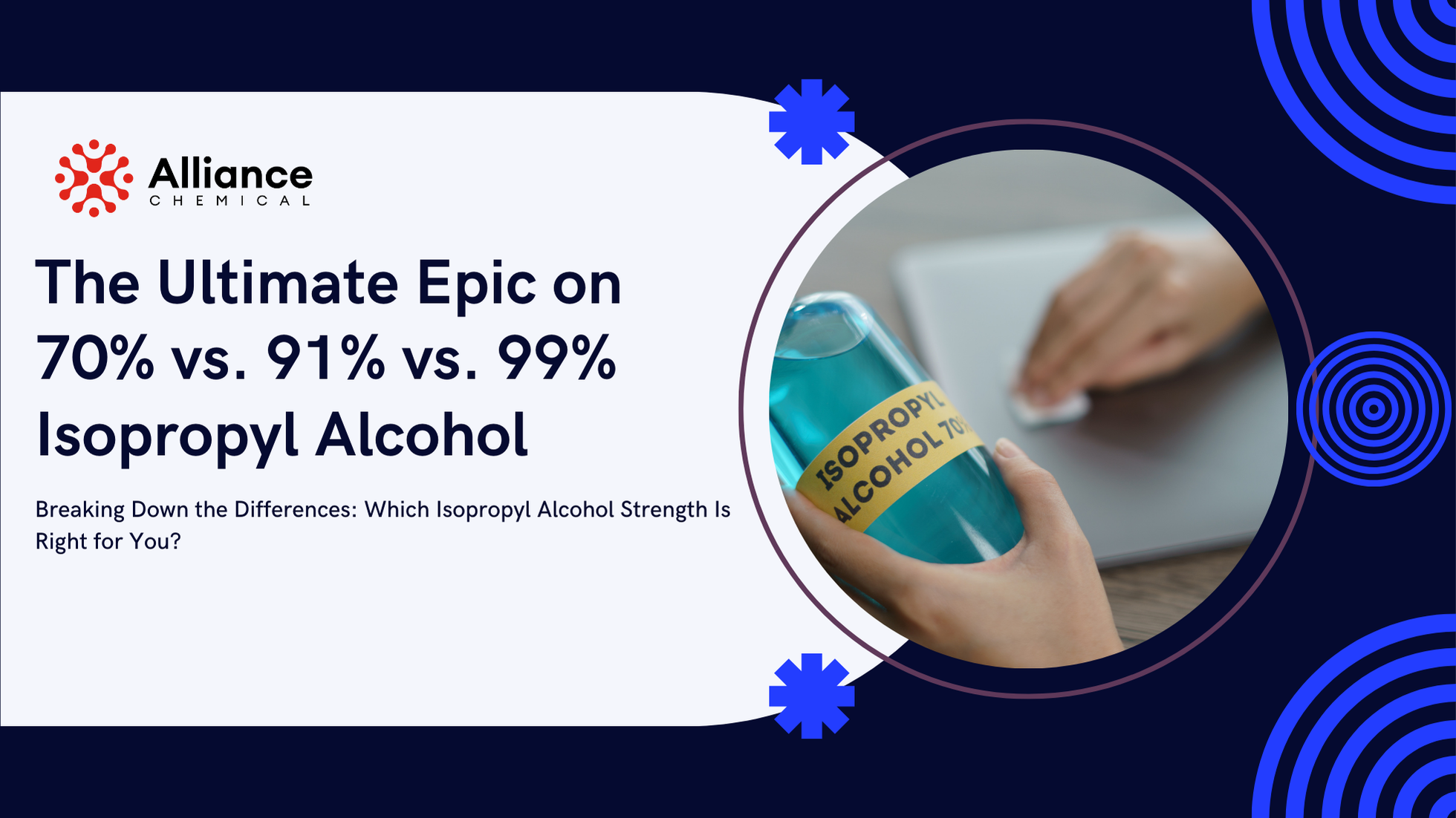 70% vs. 91% vs. 99% Isopropyl Alcohol: Which Concentration Is Best?