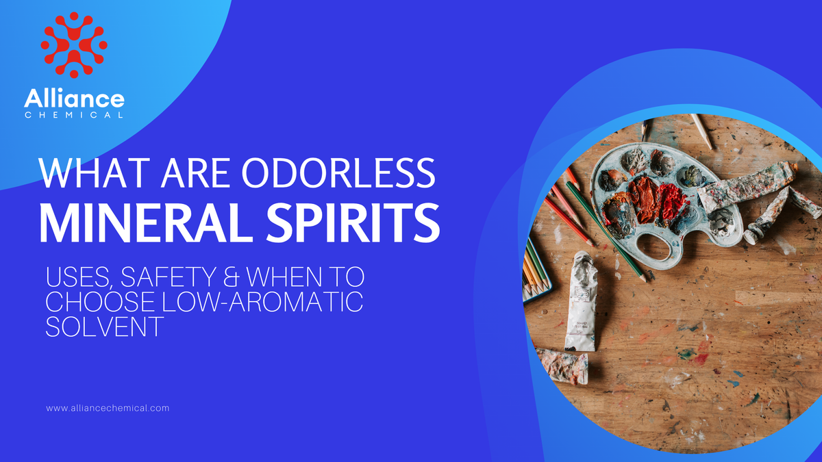 What Are Odorless Mineral Spirits? Uses, Safety & When to Choose Low-Aromatic Solvent Blog Banner