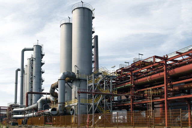 A large industrial plant with pipes and pipes