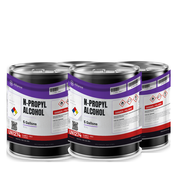 n-Propyl Alcohol 98.8% Technical Grade in four 5-gallon pails from Alliance Chemical