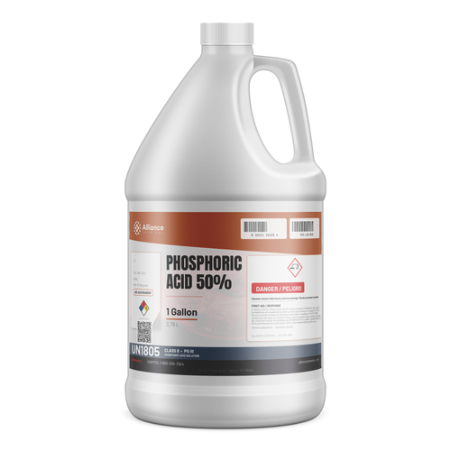 Phosphoric Acid 50% ACS Reagent Grade in a 1-gallon plastic jug, Alliance Chemical