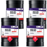 Methyl Ethyl Ketone ACS grade, four 55-gallon steel drums for industrial coatings and surface preparation, Alliance Chemical