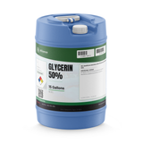 Glycerin 50% Food Grade in a blue plastic 15-gallon carboy with top handle, Alliance Chemical
