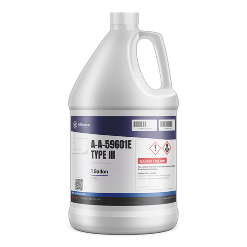 A-A-59601E Type III technical grade in a 1-gallon plastic jug from Alliance Chemical
