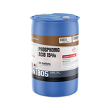 Phosphoric Acid 15% ACS grade in a 55-gallon blue plastic drum by Alliance Chemical