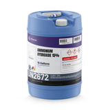 Ammonium Hydroxide 15% ACS Reagent Grade in a blue 15-gallon carboy, Alliance Chemical