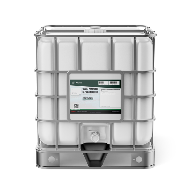 100% Inhibited Propylene Glycol in a 330-gallon IBC tote for closed-loop systems, Alliance Chemical