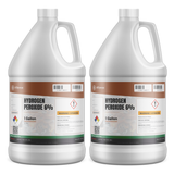 Hydrogen Peroxide 6% ACS Reagent Grade in two 1-gallon white plastic jugs, Alliance Chemical