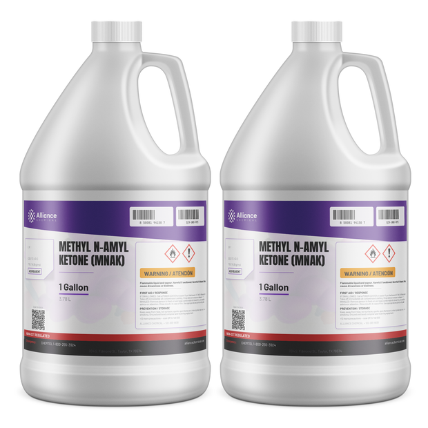 Methyl n-Amyl Ketone ACS Reagent Grade in two 1-gallon plastic jugs, Alliance Chemical