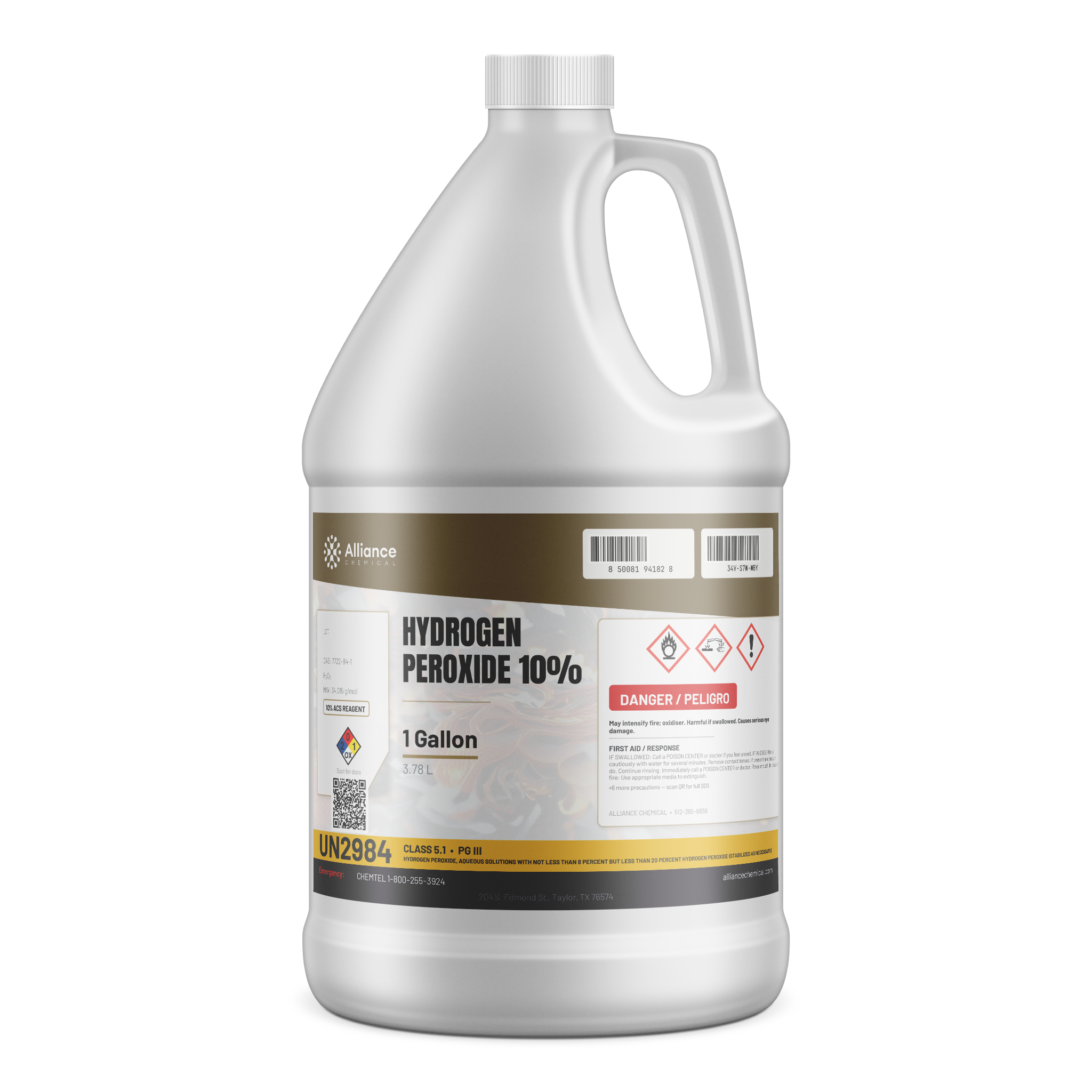 Hydrogen Peroxide 10% ACS Grade | Alliance Chemical