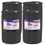 30% vinegar technical grade in four 55-gallon black plastic drums, Alliance Chemical