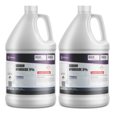 Sodium hydroxide 5% ACS grade liquid solution in two 1-gallon plastic jugs, Alliance Chemical