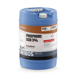 Phosphoric Acid 5% Food Grade in a 15-gallon blue plastic carboy, Alliance Chemical