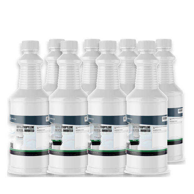 40% inhibited propylene glycol in eight 1-quart white plastic bottles from Alliance Chemical