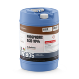 Phosphoric Acid 10% Food Grade in a blue 15-gallon plastic carboy, Alliance Chemical