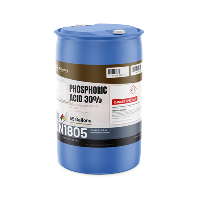 Phosphoric Acid 30% - The Ultimate Rust Remover Solution Technical Grade - 55 Gallon Drum