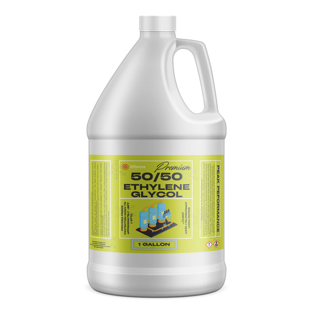Alliance Chemical One-gallon HDPE jug of Premium 50/50 Ethylene Glycol antifreeze solution, Alliance