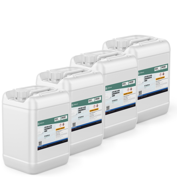 Ethylene Glycol Semiconductor Grade in four 5-gallon HDPE pails, Alliance Chemical