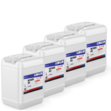 Methanol ACS Reagent Grade in four 5-gallon pails from Alliance Chemical for laboratory analysis and chromatography