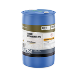 Sodium Hypochlorite 1% Technical Grade in a blue 55-gallon plastic drum, Alliance Chemical
