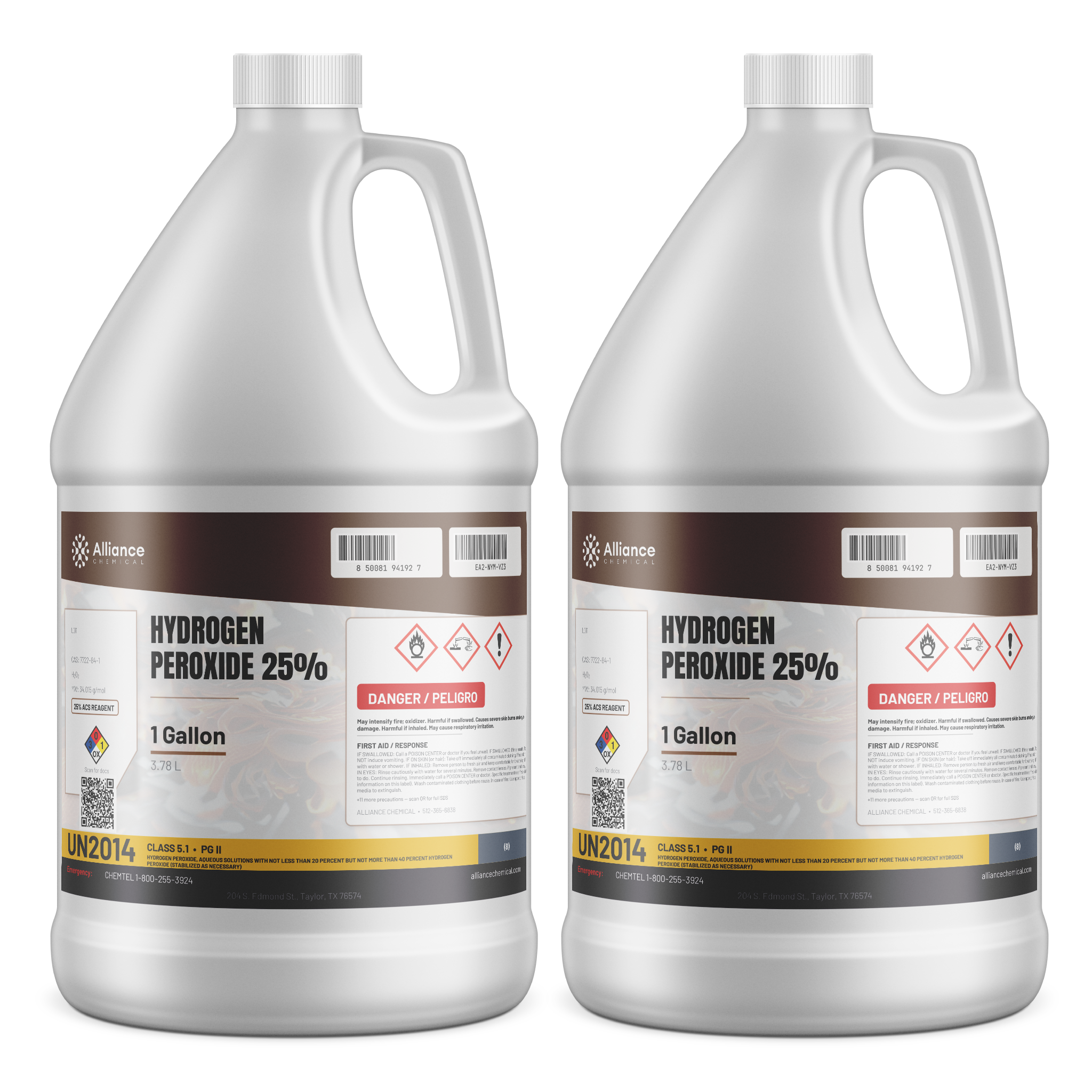 Hydrogen Peroxide 25% ACS Grade | Alliance Chemical