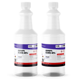 Isopropyl Alcohol 60% USP Grade in two 1-quart plastic bottles, Alliance Chemical
