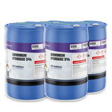 Ammonium Hydroxide 5% Technical Grade in four 55-gallon blue plastic drums from Alliance Chemical