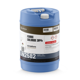 Ferric Chloride 30% technical grade liquid in a 15-gallon blue plastic carboy, Alliance Chemical
