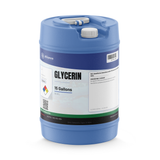 Glycerin Technical Grade 15-gallon blue plastic carboy with top handle and white cap, Alliance Chemical