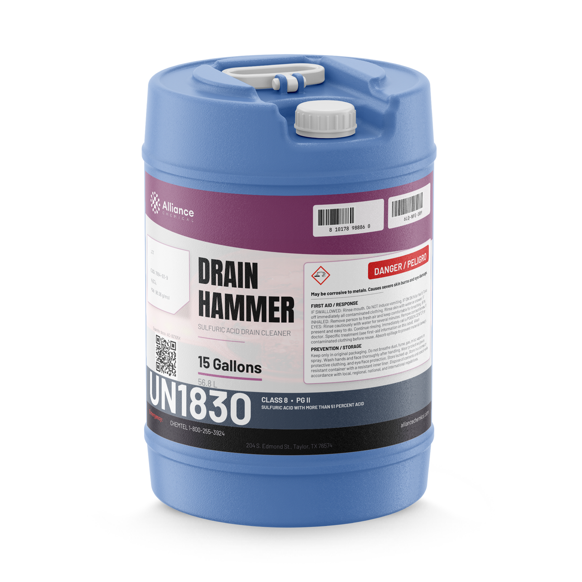 Drain Hammer - Sulfuric Acid Drain Cleaner