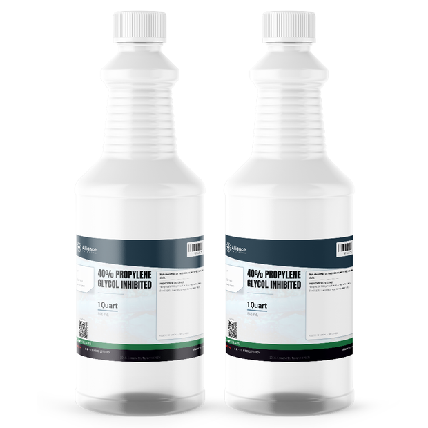 40% Propylene Glycol Inhibited in two 1-quart plastic bottles from Alliance Chemical