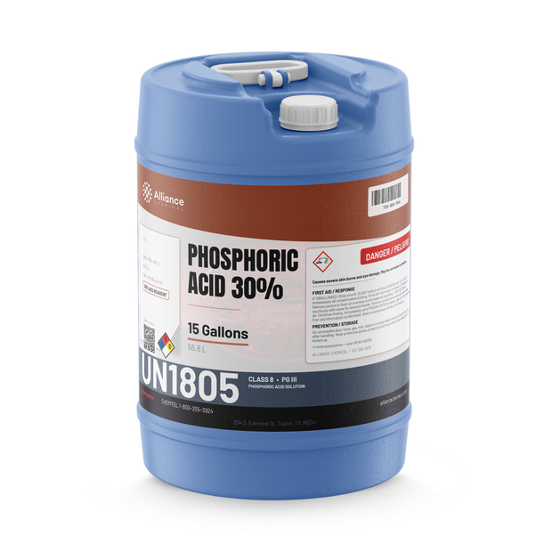 Phosphoric Acid 30% ACS Reagent Grade in a 15-gallon carboy by Alliance Chemical
